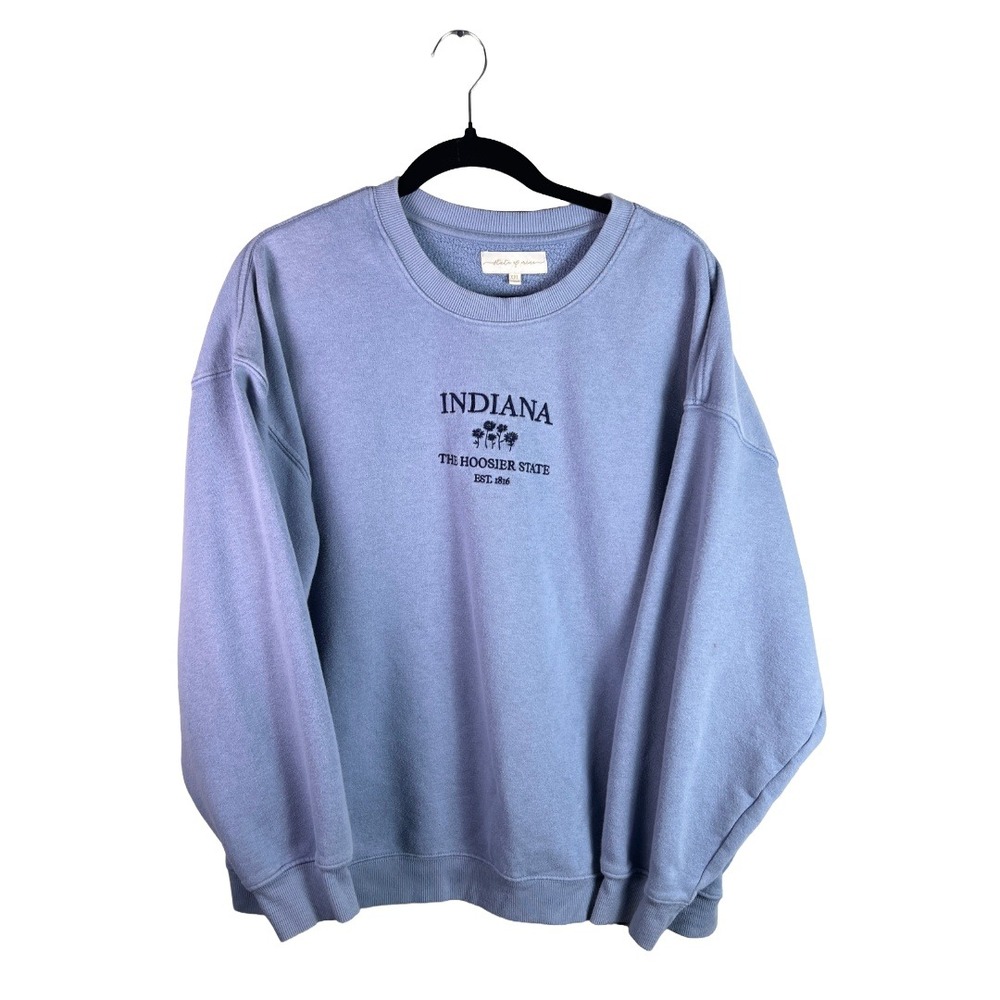 State of Mine Indiana Hoosier State Crewneck Sweatshirt Women's XXL Athleisure